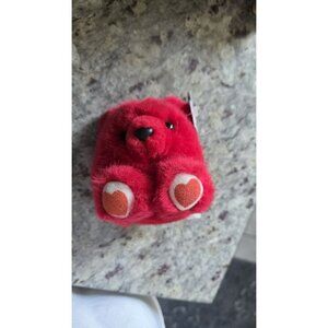 Vintage 1994 Puffkins Red Bear Kisses Valentines Day Hearts SWIBCO NEW Plush